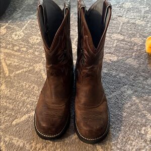 Ariat Brown Leather Cowboy Boots